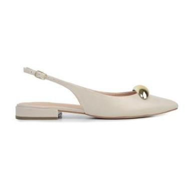 Imagem de Sapatilha Feminina Cecconello Couro Bege - 2475002-Feminino