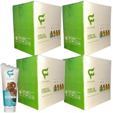 Imagem de Creme Fashion Sebo de Carneiro Ureia 10% Bisnaga 200ml Kit 48 Unidades