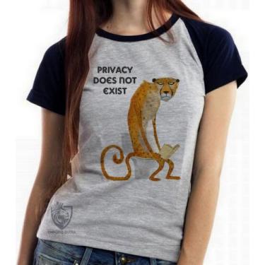 Imagem de Baby look blusa feminina ou Camiseta unissex  Privacidade não existe  