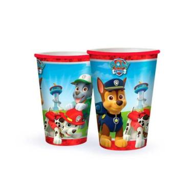 Imagem de Copo Papel 180ml Patrulha Canina 8 Unidades - Aluá festas