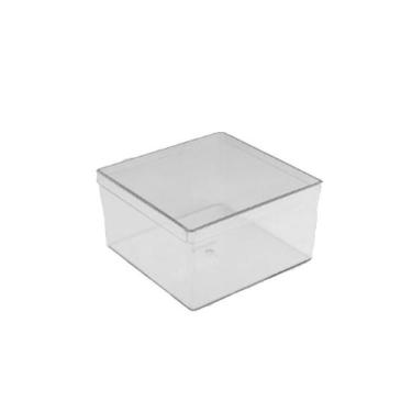 Imagem de Caixa Acrílica para Cake Box Quadrada - Cristal - 1,5L - 1 unidade - B