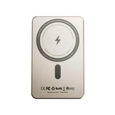 Imagem de Carregador Power Bank Titanium compatível com Magsafe  10.000mAh PB-90