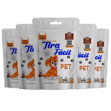 Imagem de Kit 5un. Pó Higiênico 1KG P/Cães e Gatos Tira Fácil PET - Diversos Aro