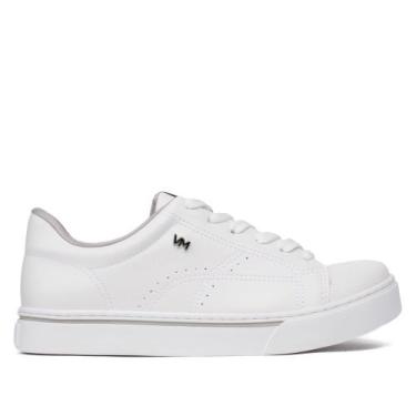Imagem de Tênis Feminino Via Marte Casual com Costuras Branco, Branco, 38