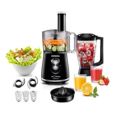 Imagem de Multiprocessador Mondial Premium Full Kitchen Nmp-08 500w Pr Full Kitchen nmp08