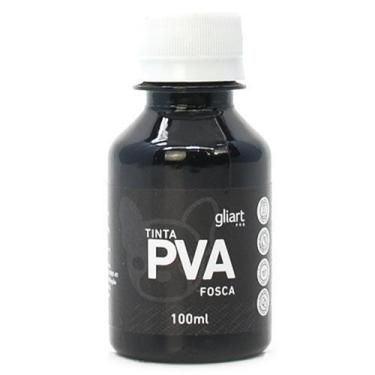Imagem de Tinta PVA Fosca 100ml - Gliart, 037 PRETO