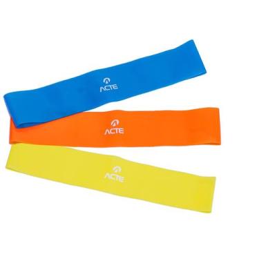 Imagem de Kit Mini Band Exercício Alongamento Colorido - Acte Sports