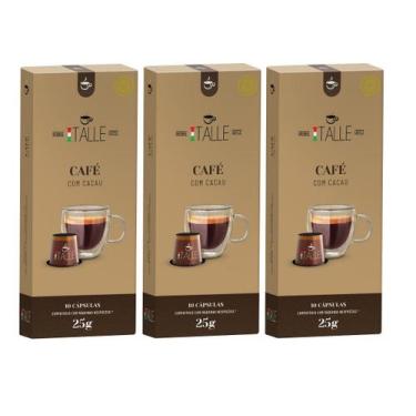 Imagem de Capsulas Nespresso Café Chocolate Cacau Café Italle 30 Unidades
