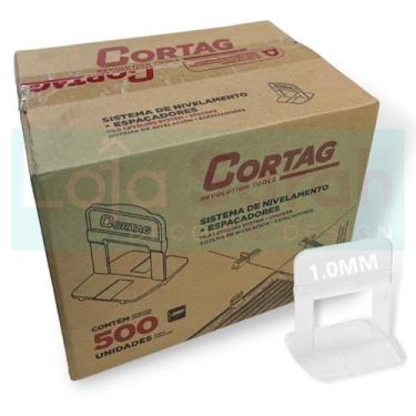 Imagem de Kit espacador nivelador smart c/ 2000 pcs piso e porcelanato - CORTAG,