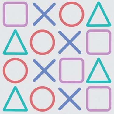 Imagem de Papel de Parede Adesivo Video Game Botões Controle Moderno Quarto Sala