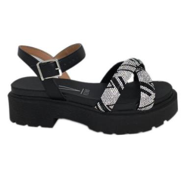 Imagem de Sandália Tratorada Vizzano Original ref 6499, Preto, 38
