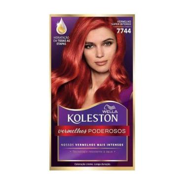 Imagem de Tintura Creme Koleston Vermelhos Poderosos 7744 Vermelho Super Intenso