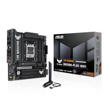 Imagem de ASUS TUF GAMING B850M-PLUS WIFI Placa-mãe AMD AM5 ATX 18 Portas USB 24 Pinos
