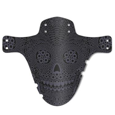 Imagem de Design Riesel – Para-lama dianteiro de bicicleta para proteção de rosto e garfo de suspensão - Ajuste seguro, para Enduro, Trail, All Mountain, Cross Country, Freeride, Downhill ou E-MTB - Schlamm:PE