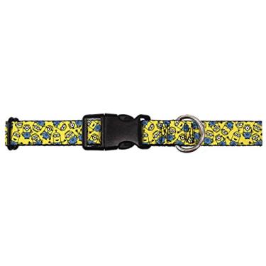 Imagem de Buckle-Down Colar com clipe de plástico amarelo disperso Minions, largo grande/45,7 a 81,2 cm