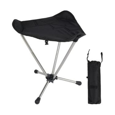 Imagem de Amagogo Banco de Camping Dobrável para Uso Externo, Preto