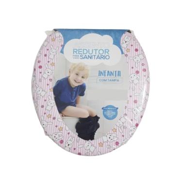 Imagem de Assento Redutor Infantil Para Vaso Sanitário Troninho Almofadado Formato Anatomico Estampas Diversas (Menina)
