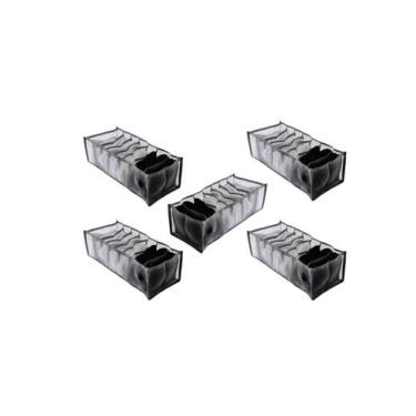 Imagem de Kit 5 Colméia Organizadora Premium Gavetas Armário 7 Nichos 17x12x36 c