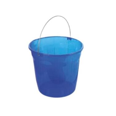 Imagem de Baldes Com Alça de Metal Linha transparente 8 litros - Brasami, Azul