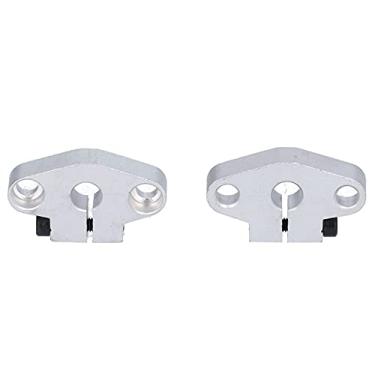 Imagem de Suporte de Eixo Linear, Suporte de Eixo de Trilho Linear 2 Peças Suporte de Eixo de Trilho Linear Montagem de Flange Suporte Horizontal Cromado para Cnc Shf8