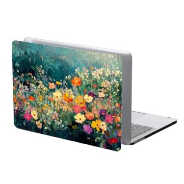Imagem de COTAIL Compatível com MacBook Air 13,3 13,6 polegadas 2022 2021 2020 2019 capa rígida de plástico, 13,3 Pro (A1706/A1708/A1989/A2159/A2289/A2338), flores da primavera