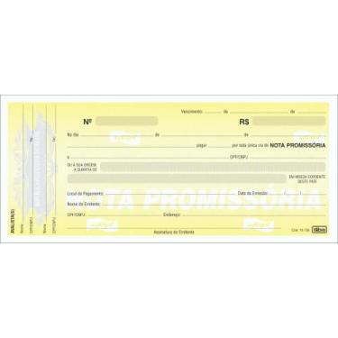 Imagem de Talão de Nota Promissória - 50 Folhas - Pacote com 20 Unidades - Tilib