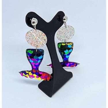 Imagem de Brinco Carnaval Bloquinho Par de Brincos Argola Aço Girassol Fitinhas Franjas Pompom Neon Festas Fios Lantejoula 2025