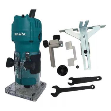 Imagem de Tupia Manual Laminados 530w Makita 3709 Com Kit Completo 220V