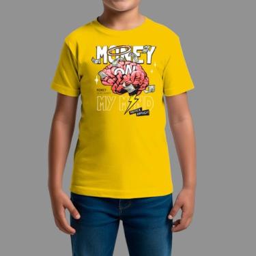 Imagem de Camisetas Infatil Streetwear Casual Gola Redonda Money Celeb - RodLiwe