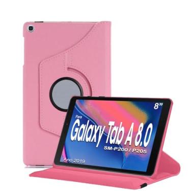 Imagem de CAPA CASE PARA TABLET SAMSUNG GALAXY TAB A8 S-pen De 8" Sm-P200 Sm-P205 ANO 2019 - ALAMO (ROSA CLARO)