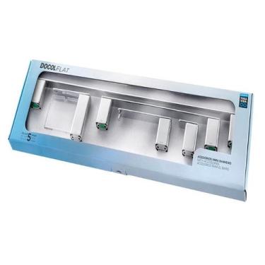 Imagem de Kit de Acessórios Docol Flat 1014106 Cromado, UNICA