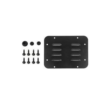 Imagem de DSWSQ Alumínio Wrangler JK Placa de enchimento de pneu sobressalente Tampa da placa de ventilação do plugue da porta traseira e plugues e parafusos de borracha durável apto para Jeep Wrangler JK JKU