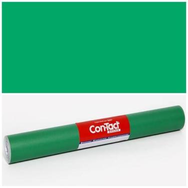 Imagem de Papel Adesivo Contact Verde Fosco Opaco 45 Cm X 10 Mts - Plastcover