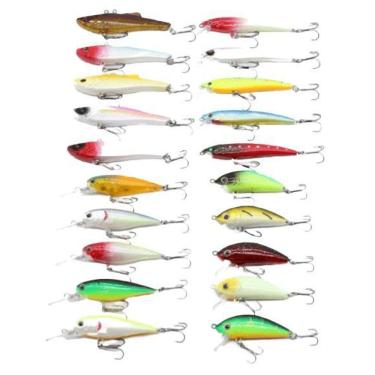 Imagem de Kit 20 Mini Iscas Artificiais Para Tucunaré Traíra Tilapia