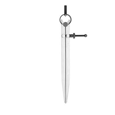 Imagem de Bússola de couro, bússola de couro com asa de aço carbono, divisor de asa de aço com trava, bússola de metal com trava para escrita e marcação em couro (200mm)