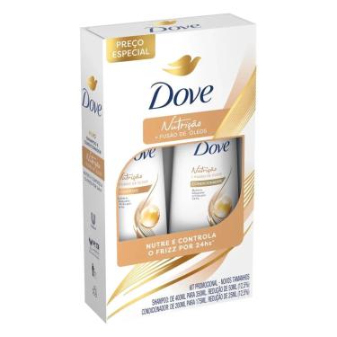 Imagem de Kit Shampoo 350ml + Condicionador 175ml Dove Nutrição