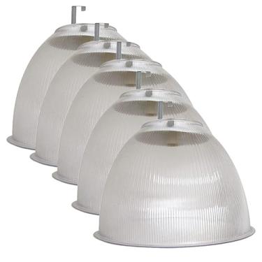 Imagem de Combo Kit com 5 Pendentes Prismática 22" Gancho Cristal Lustre Acrílico Luminária