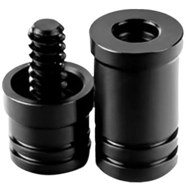 Imagem de Selxran Protetor de junta de bastão, 3/8x10 tampa de rosca de junta de piscina protetores de juntas de taco de piscina para jogadores tacos de bilhar, preto