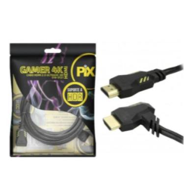 Imagem de Cabo HDMI Macho x Macho 2.0 4K 90 Graus Gamer 3,0 Metros - A.R Varieda