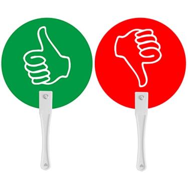 Imagem de AncaSuna, Pás de polegar para cima e para baixo para votação em sala de aula, suprimentos para eventos de professores e leilões, 24 pacotes
