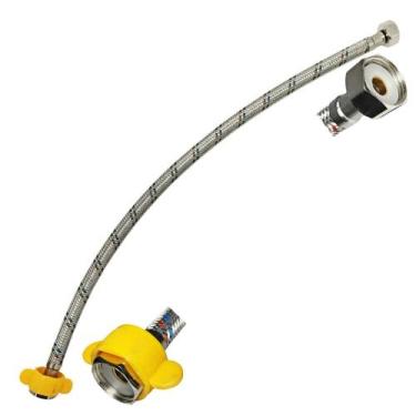 Imagem de Engate Rabicho 60cm Mangueira Flexivel Conexao Femea Trançado Pia Torn