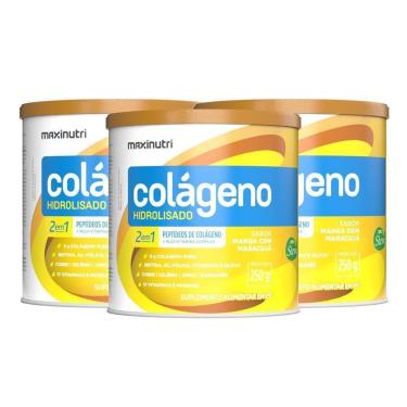 Imagem de Kit Maxinutri 3 Colágeno Hidrolisado 250g-Unissex