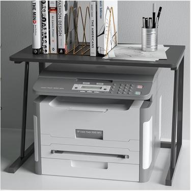 Imagem de Suporte Para Impressora De Mesa, Suporte Para Impressora, Suporte Para Impressora A Laser De Madeira, Mesa Para Escritório Em Casa, Prateleira De Armazenamento De, Black, 49.6x37.2x37.8cm