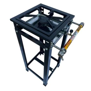 Imagem de Fogão Industrial 1 Bocas, Alta Pressão, Aço, Queimadores Ferro fundido simples