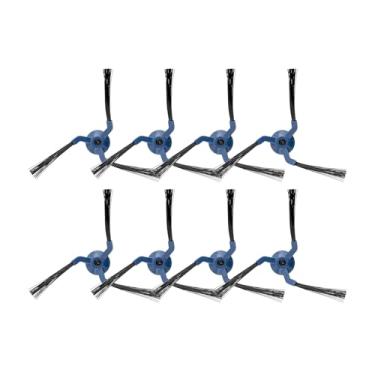 Imagem de (Pacote com 8) Escovas laterais Omni X10 Pro compatíveis com aspirador de pó robô Omni Eufy X10 Pro, kit de escova lateral de substituição, escovas de varredura de borda, kit de acessórios de escova