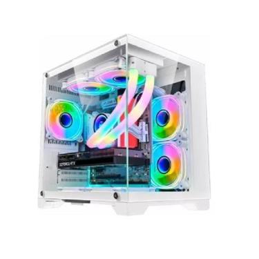 Imagem de Gabinete Gamer Aquário Com 4 Fans Inclusas Para Water Cooler Rgb Tampa
