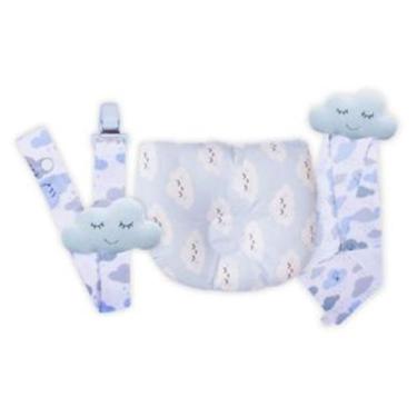 Imagem de Naninha Para Bebê + Travesseiro Anatômico + Prendedor De Chupeta - Cri