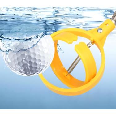 Imagem de uolent Garra de bola de golfe, garra de bola de golfe aquática telescópica com cabeça de preparação para liberação de mola, ferramenta de garra de bola de golfe, acessórios de golfe, presentes de