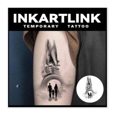 Imagem de INKARTLINK Tattoo Tech, 2 Folhas De Tatuagem Semipermanente Grande, Tatuagens Temporárias Com Design Artístico Para Adultos, Duram 1 A Semanas, À Prova D'Água, Aparência Realista, Sem Adesivo, Refle