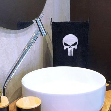 Imagem de Toalha de Rosto Justiceiro Fluorescente - Life Geek